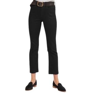 Everlane High Rise The Kick Crop Faded Black Stretch Denim Jeans Waist 27 Size 4